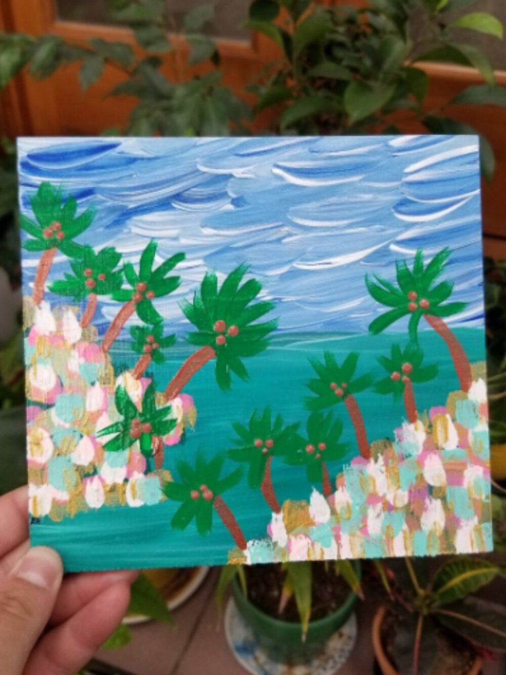 Tropical Island Sailboats Original Art Islands Collection 6 Painting
